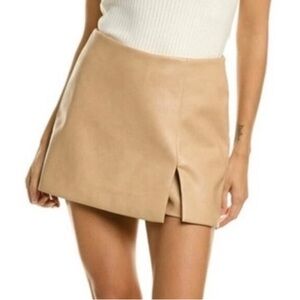 7 for all Mankind Faux Leather Skort